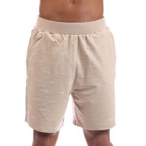 Hugo Mens Kay Repeat Logo Shorts / Beige